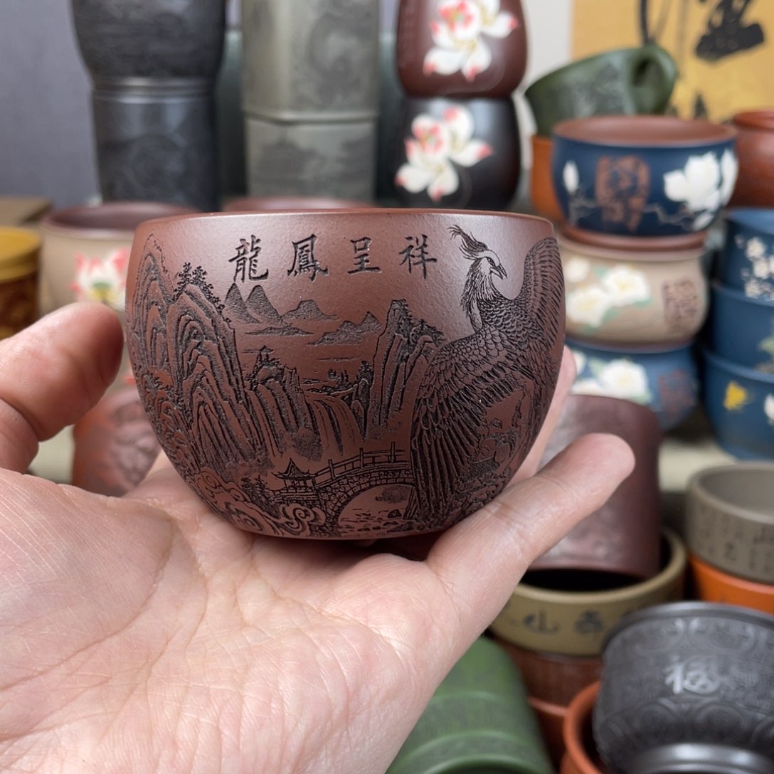 紫砂茶杯紫砂茶杯