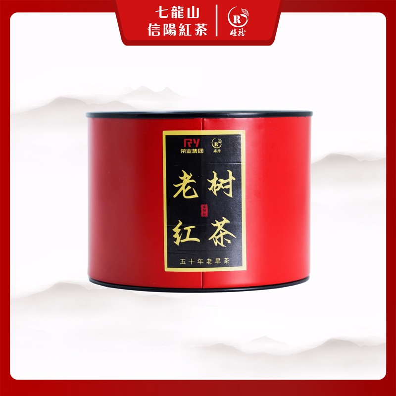 [老树红茶] 嬉龙牌老旱茶信阳红茶绿色生态手工红茶50克罐装 