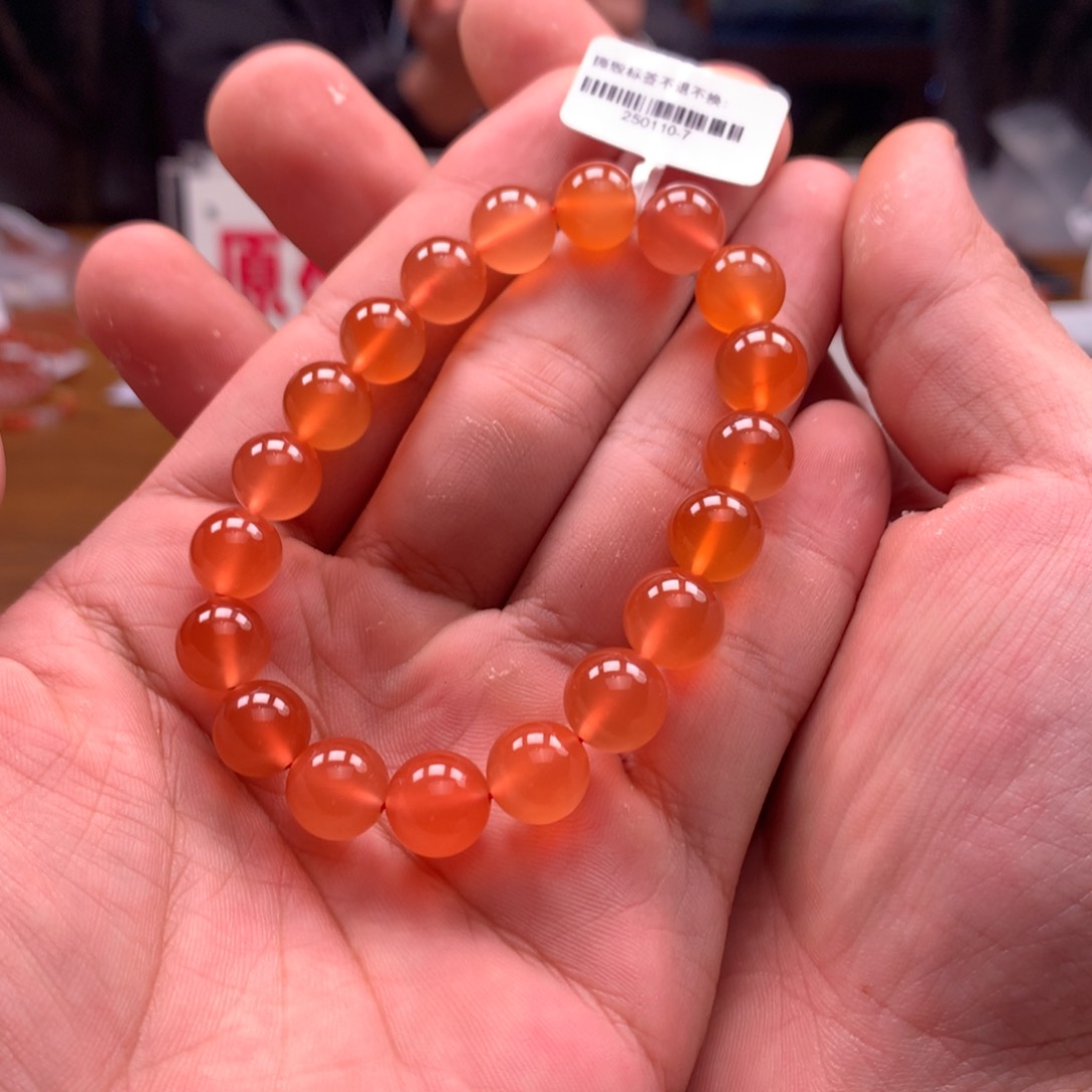 南红玛瑙单圈未镶嵌9mm➕小庄冰橘
