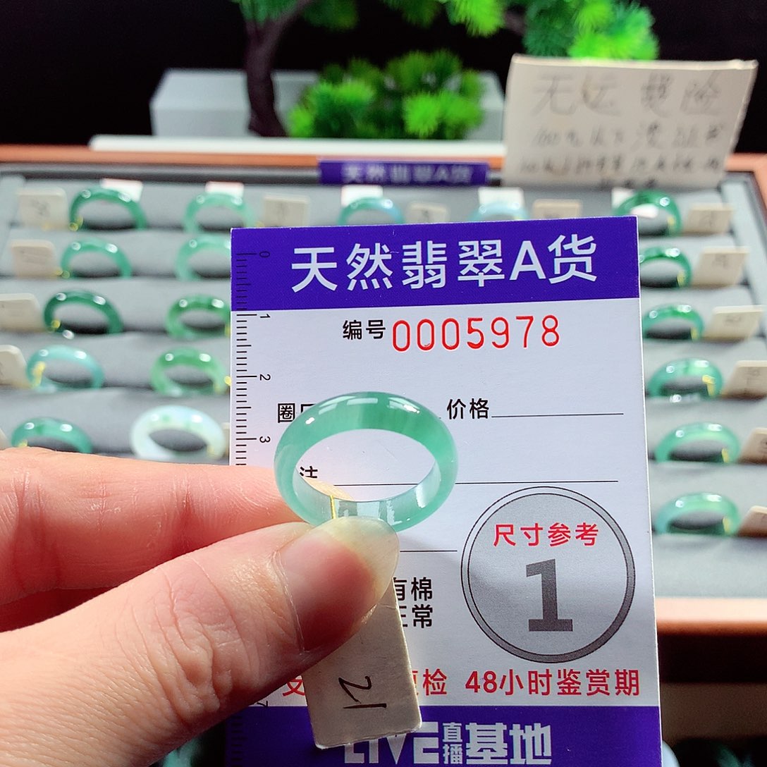 翡翠戒指未镶嵌21号