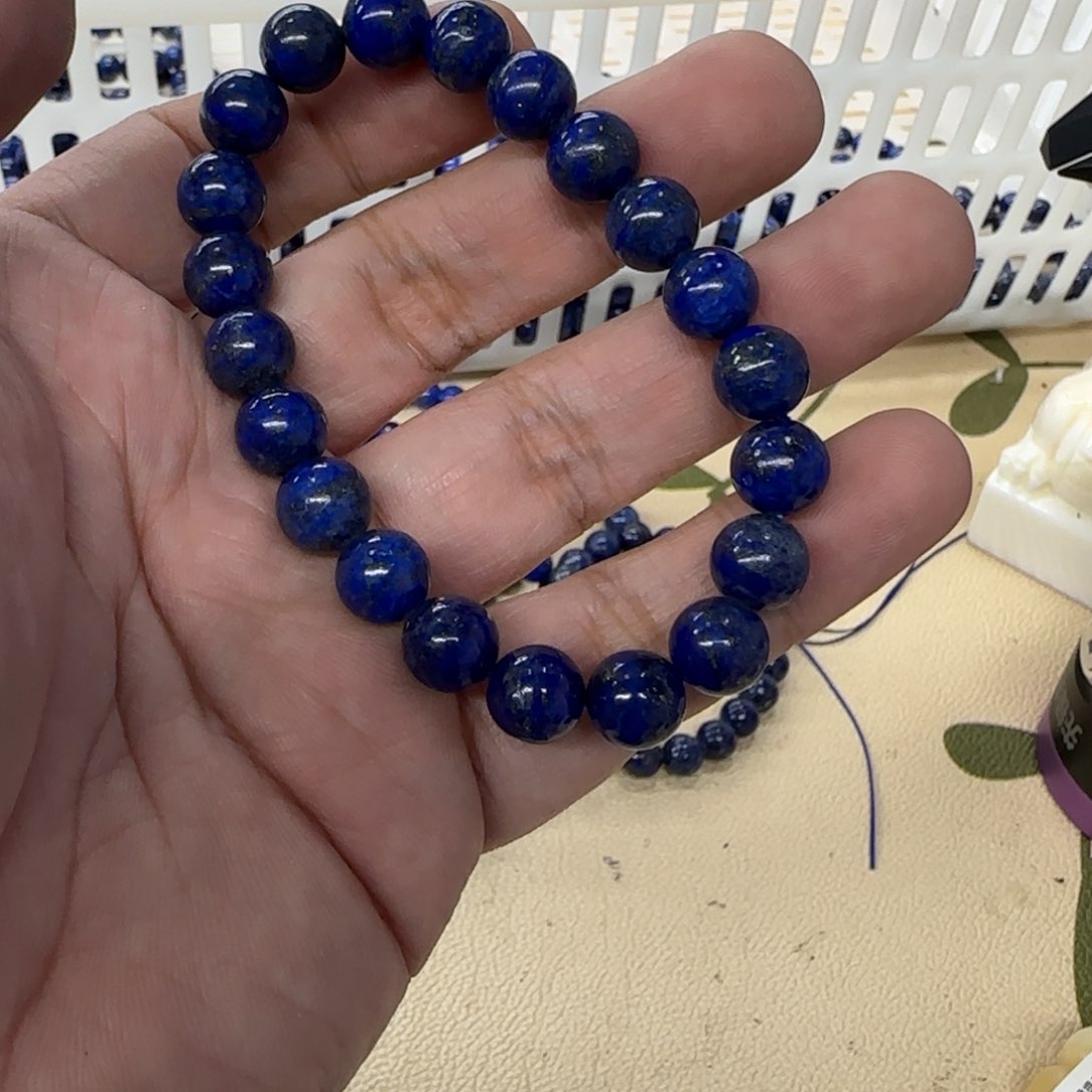 白玉菩提吊坠蓝色157