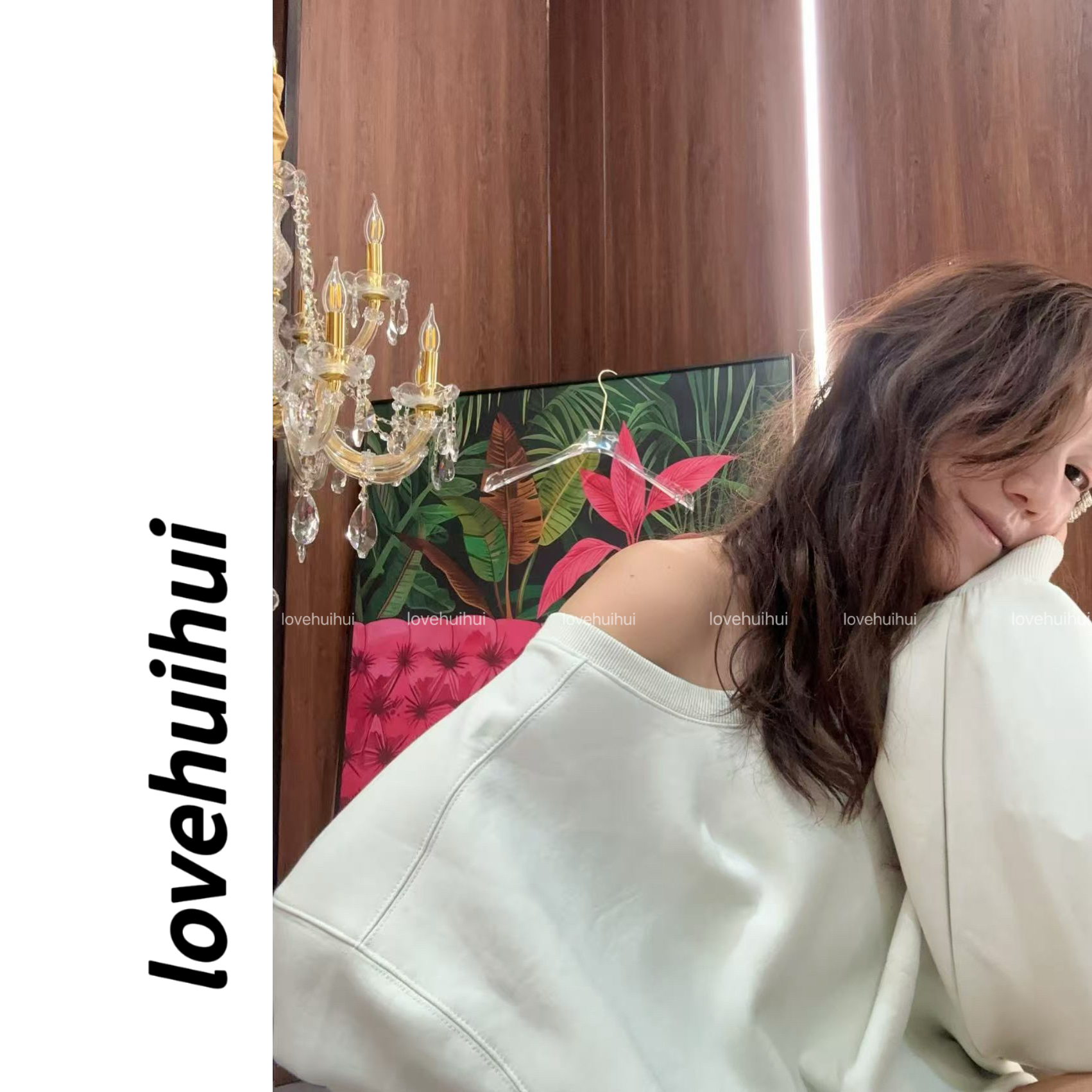 lovehuihui《一颗牛油果》治愈绿色露背上衣