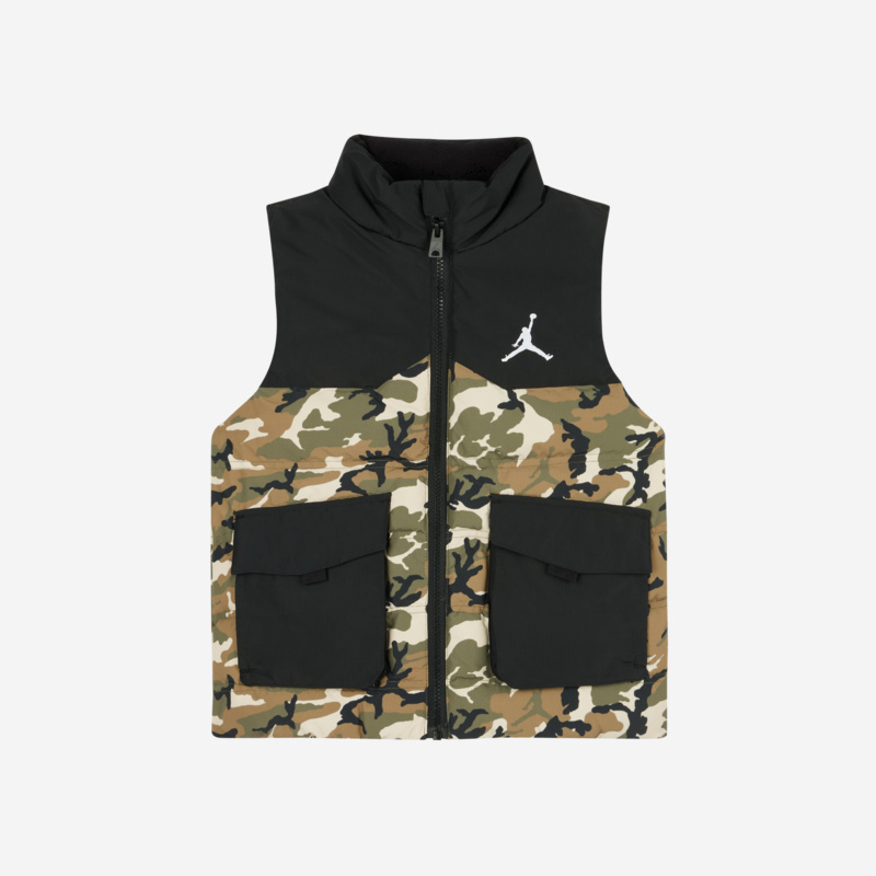 AIR JORDAN儿童2025冬季新款男童潮流保暖马甲JDB-VE-D344