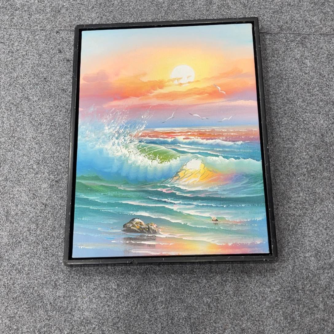 【闪购商品】油画海景33/43带框-////