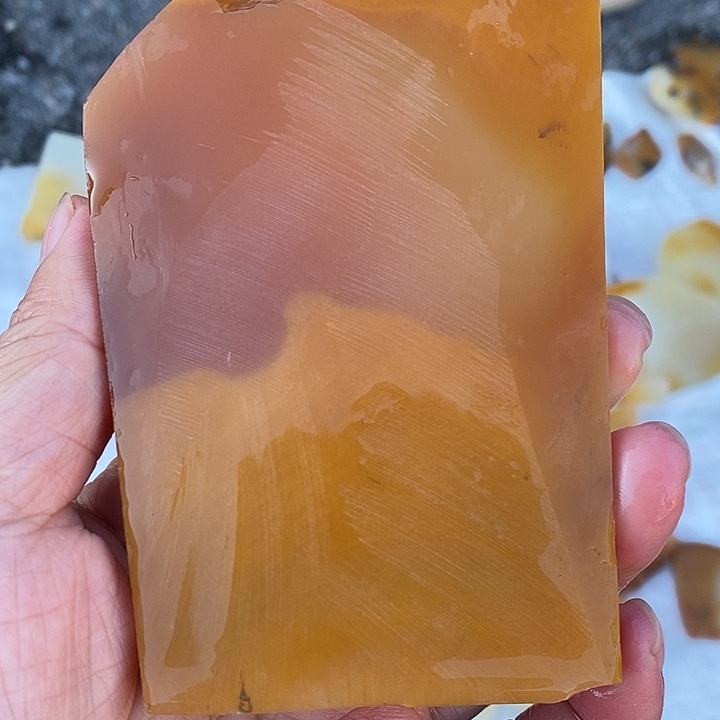 石英质玉（黄龙玉）未镶嵌颈饰