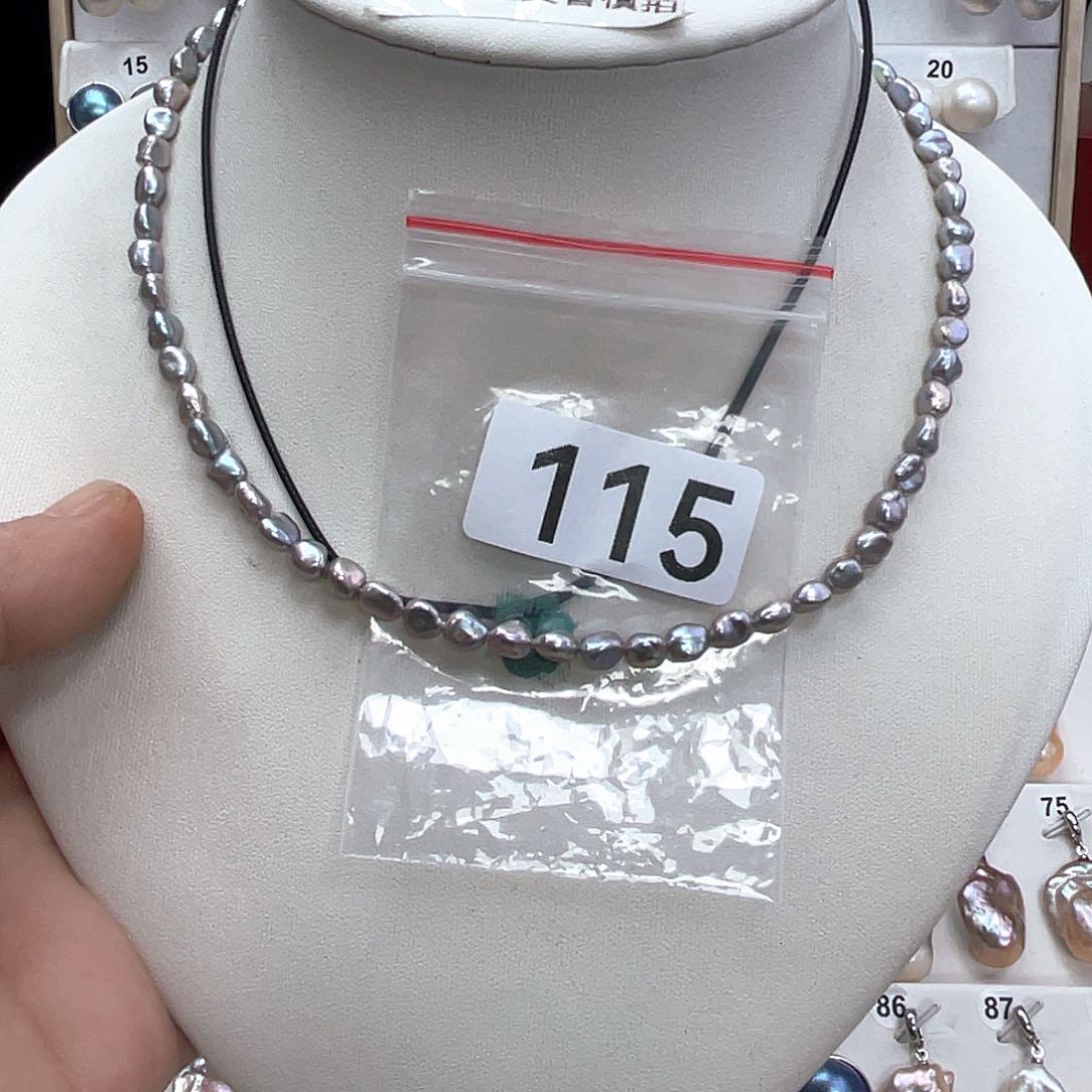 淡水珍珠颈饰银S925镶嵌我****静