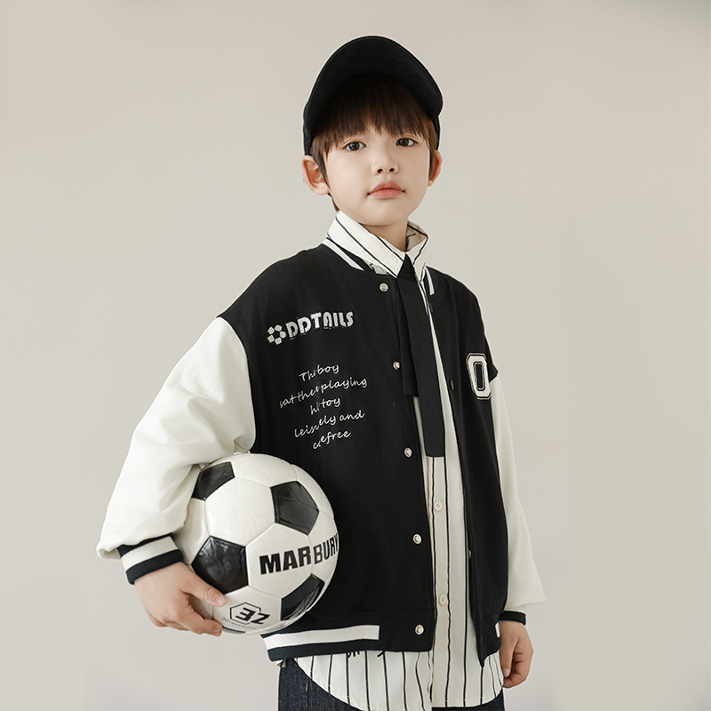 【春秋清】oddtails男童早春外套儿童休闲棒球服学院风上衣QG2545