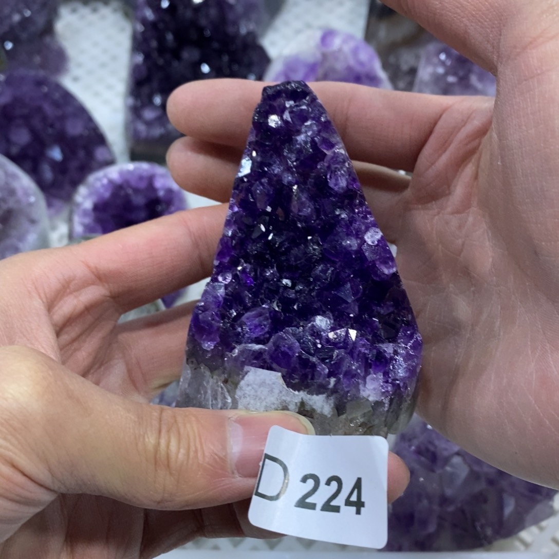 水晶摆件摆件未镶嵌粉*兔