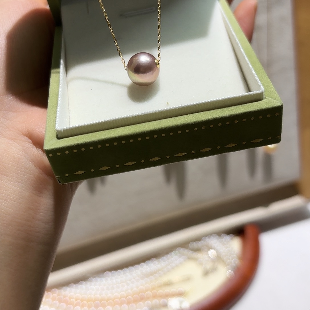 颈饰淡水珍珠银S925镶嵌