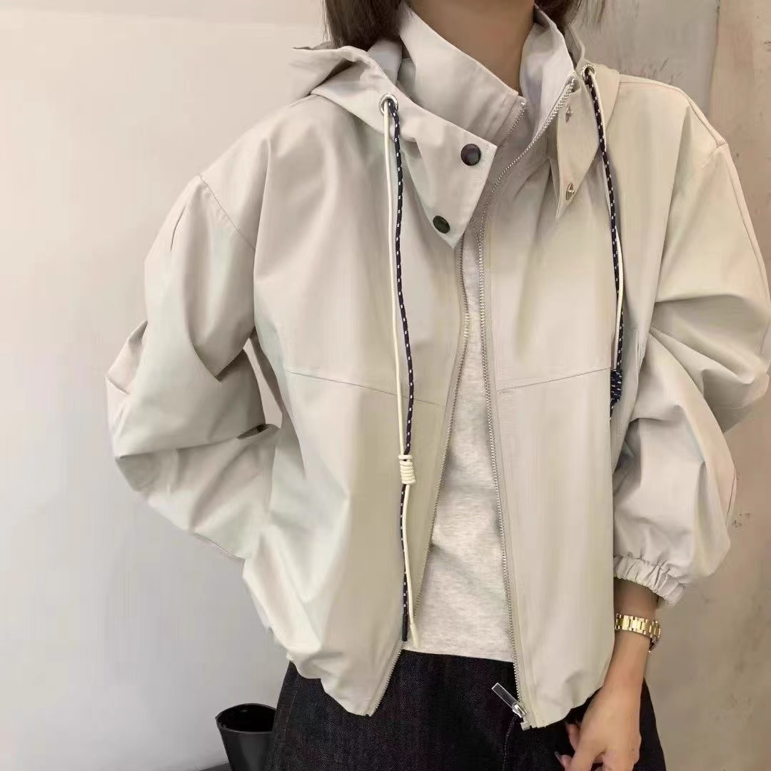 连帽短款时尚休闲女装外套F916