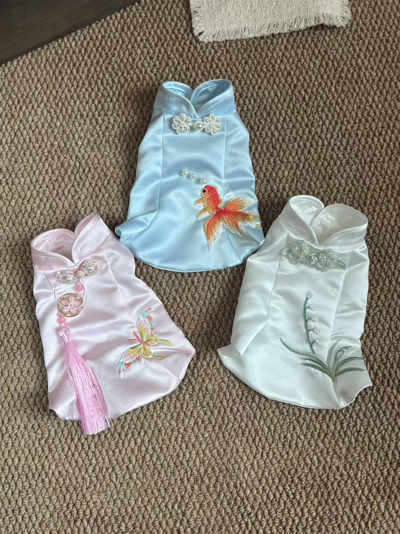 原创手作国风猫狗宠物新中式洛神赋主题服饰