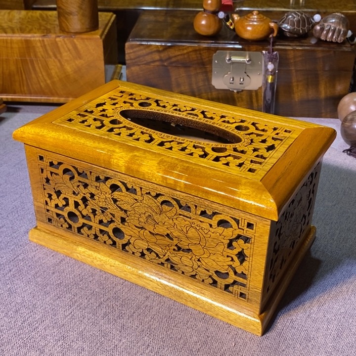 金丝楠金丝楠小叶纸巾盒