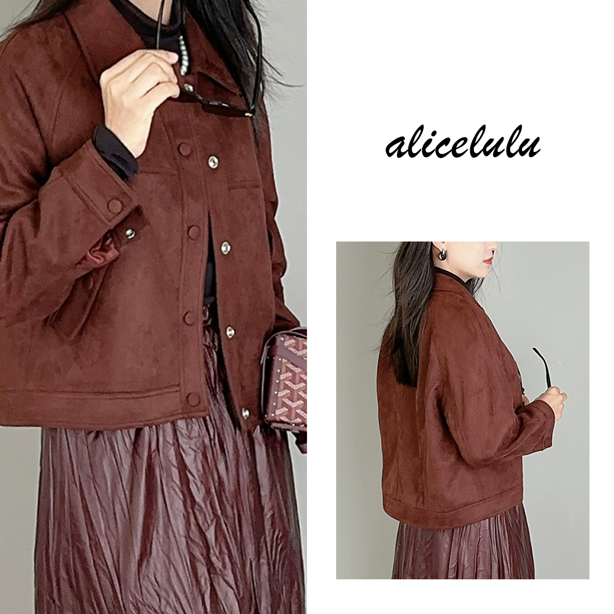 6 alicelulu“秋意渐浓”短外套优雅挺括显瘦百搭S2139797W