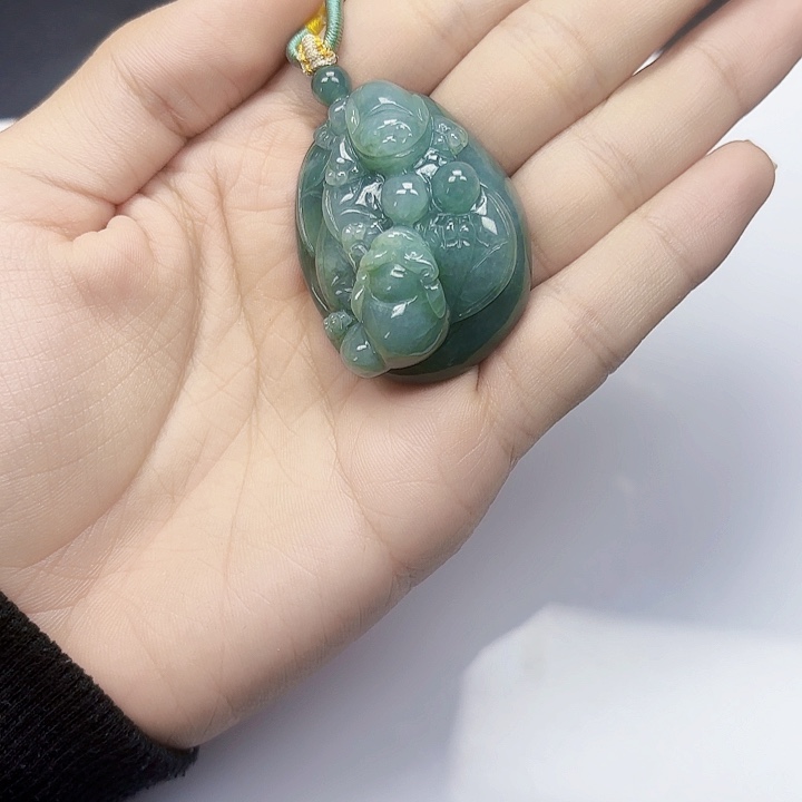 翡翠未镶嵌颈饰天然翡翠直播闪购