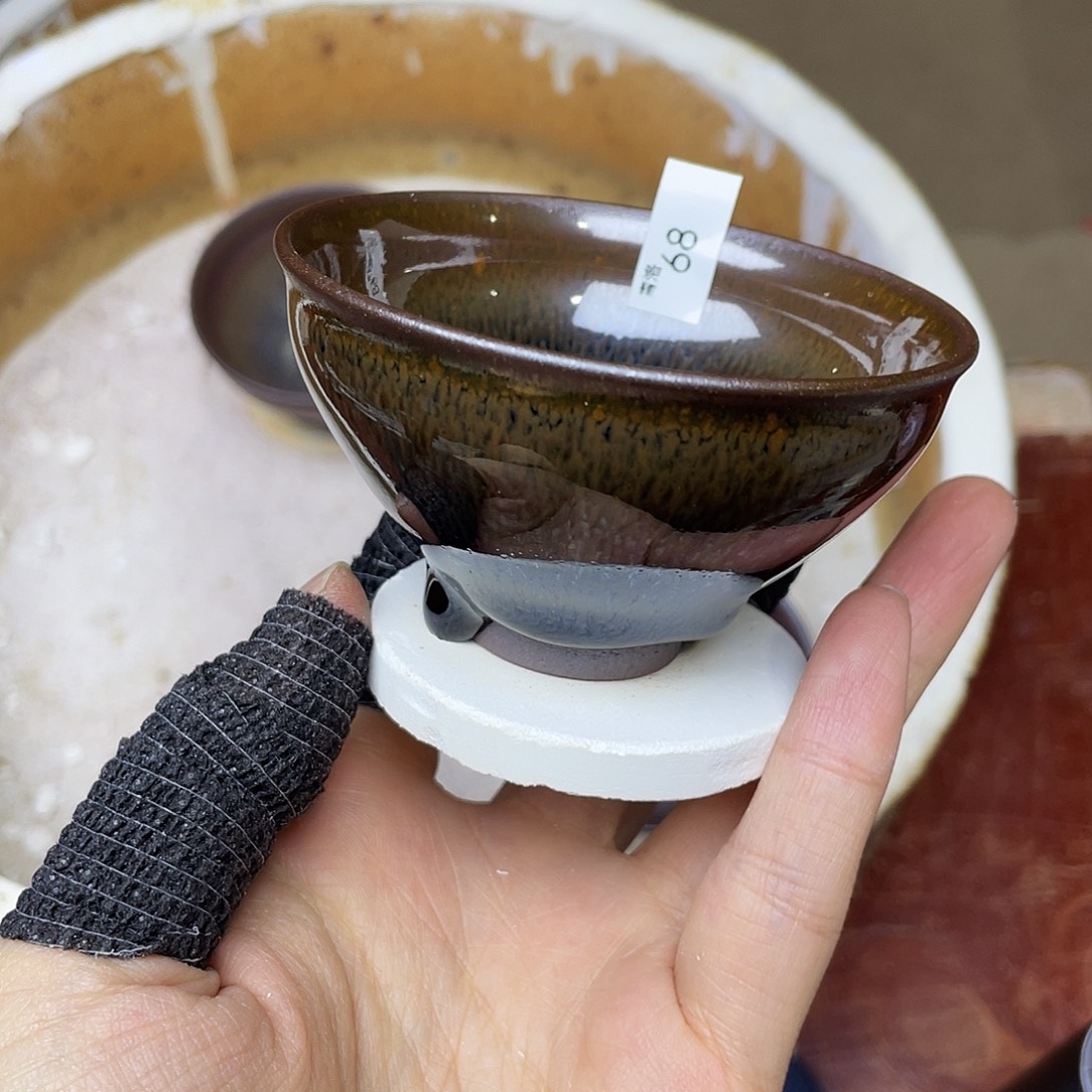 茶盏68 福临号建盏柴烧微瑕