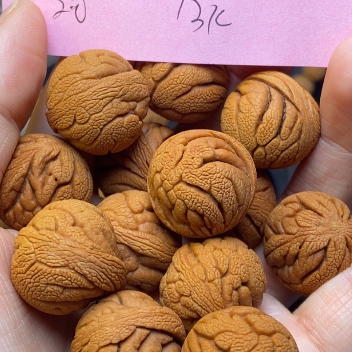 手串文玩核桃岭龙纹桃核20尺寸