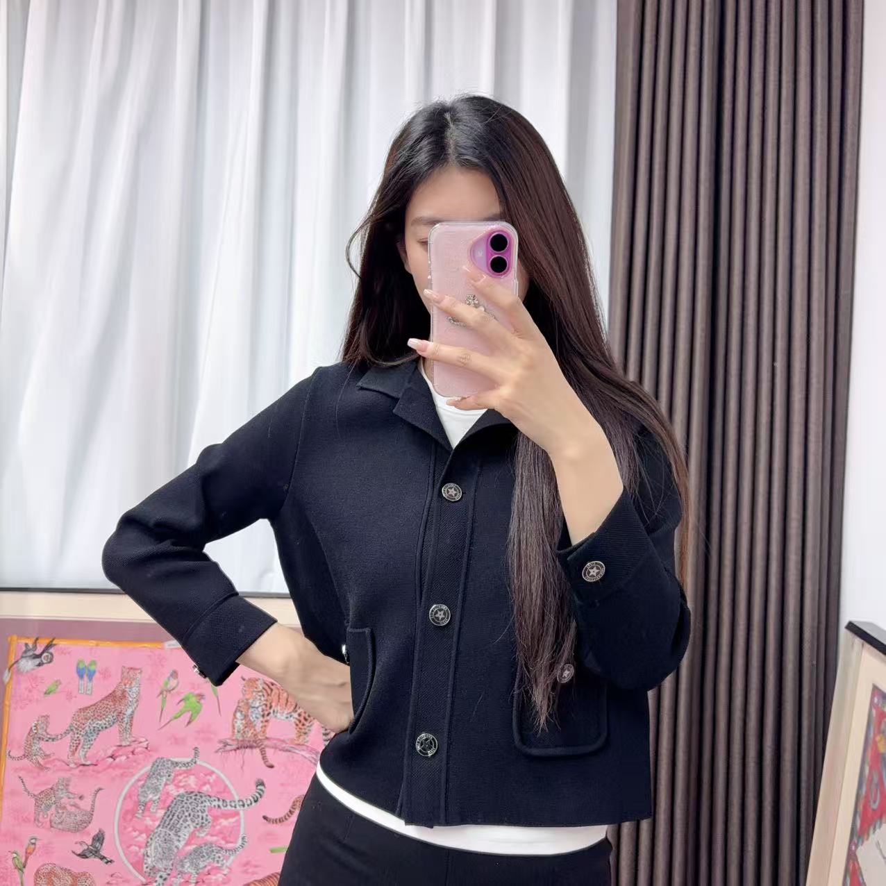 95新 DIOR/迪奥 麦殿/星星纽扣针织外套38/251204ZPXHR10