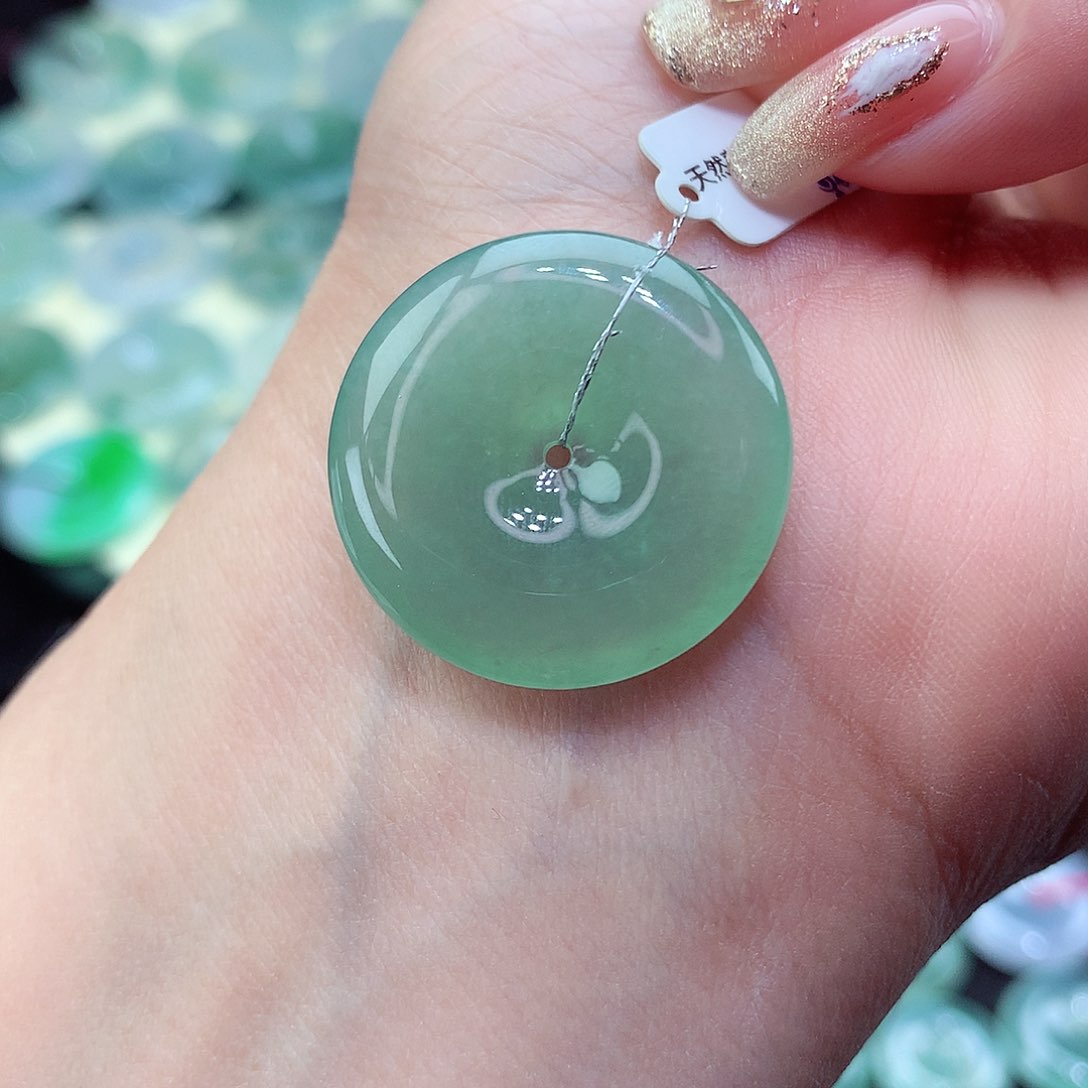 翡翠颈饰未镶嵌9尺寸25.5-5.0