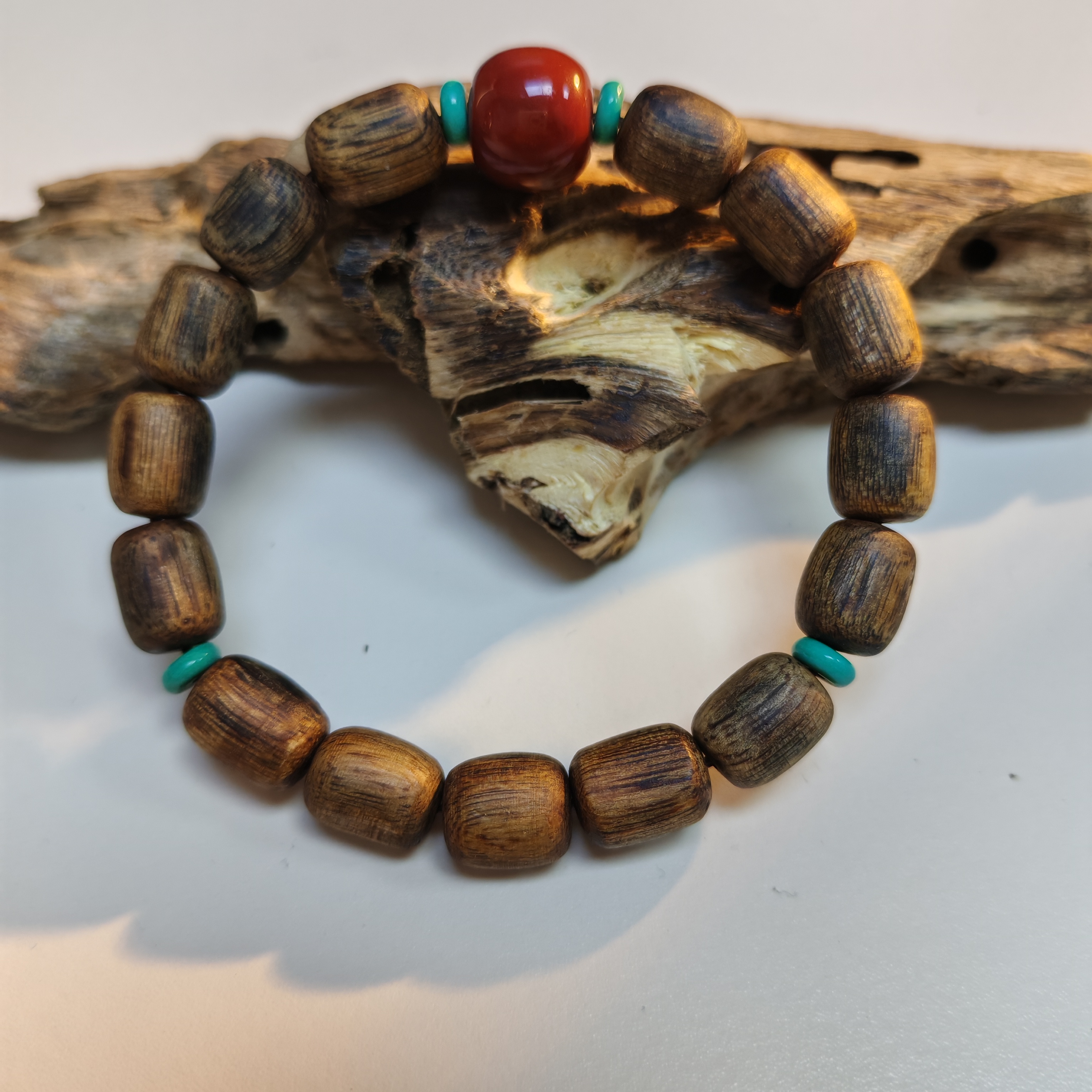 沉香沉香老白棋手串1.1桶珠多样性发一【1492】