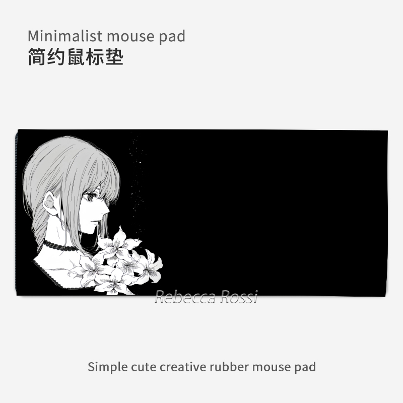 动漫电锯人鼠标垫超大号玛奇玛电竞游戏防滑键盘垫学生办公书桌垫