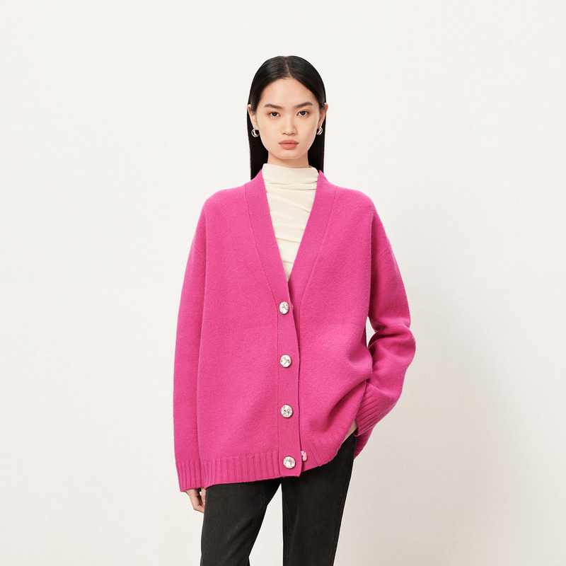 【商场同款】HPLY荷比俪冬季新款V领秋冬气质针织衫HYD42650280