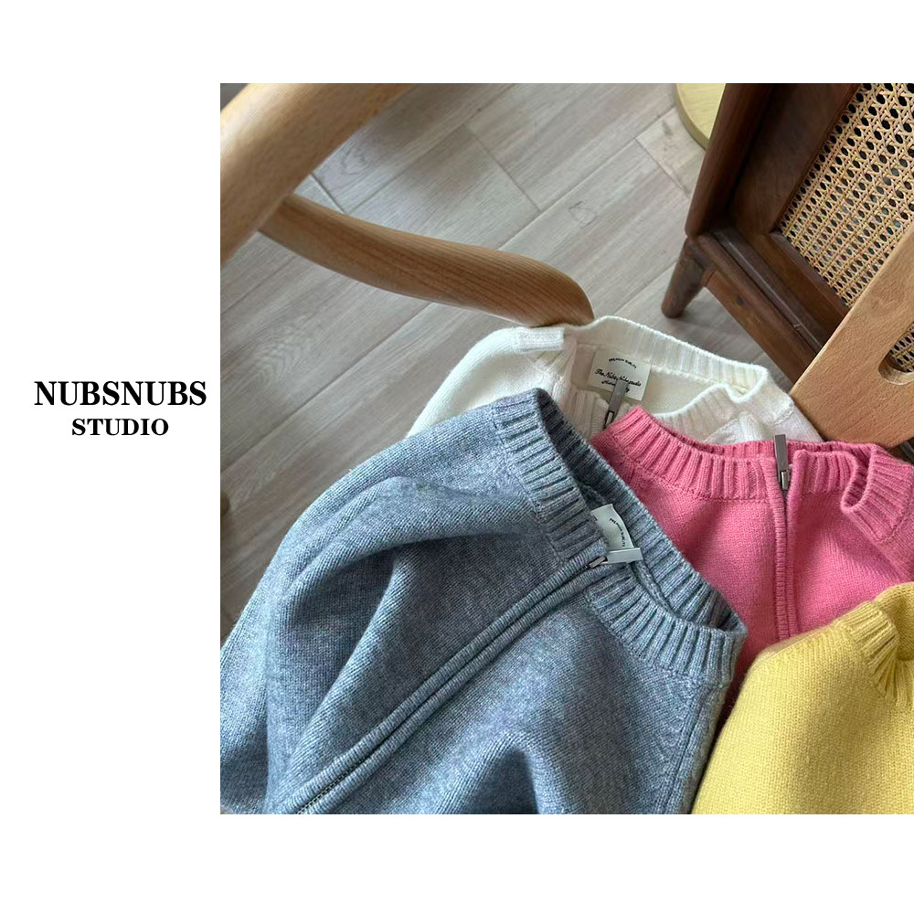 NUBSNUBS“秋日诗”马卡龙开衫毛衣外套