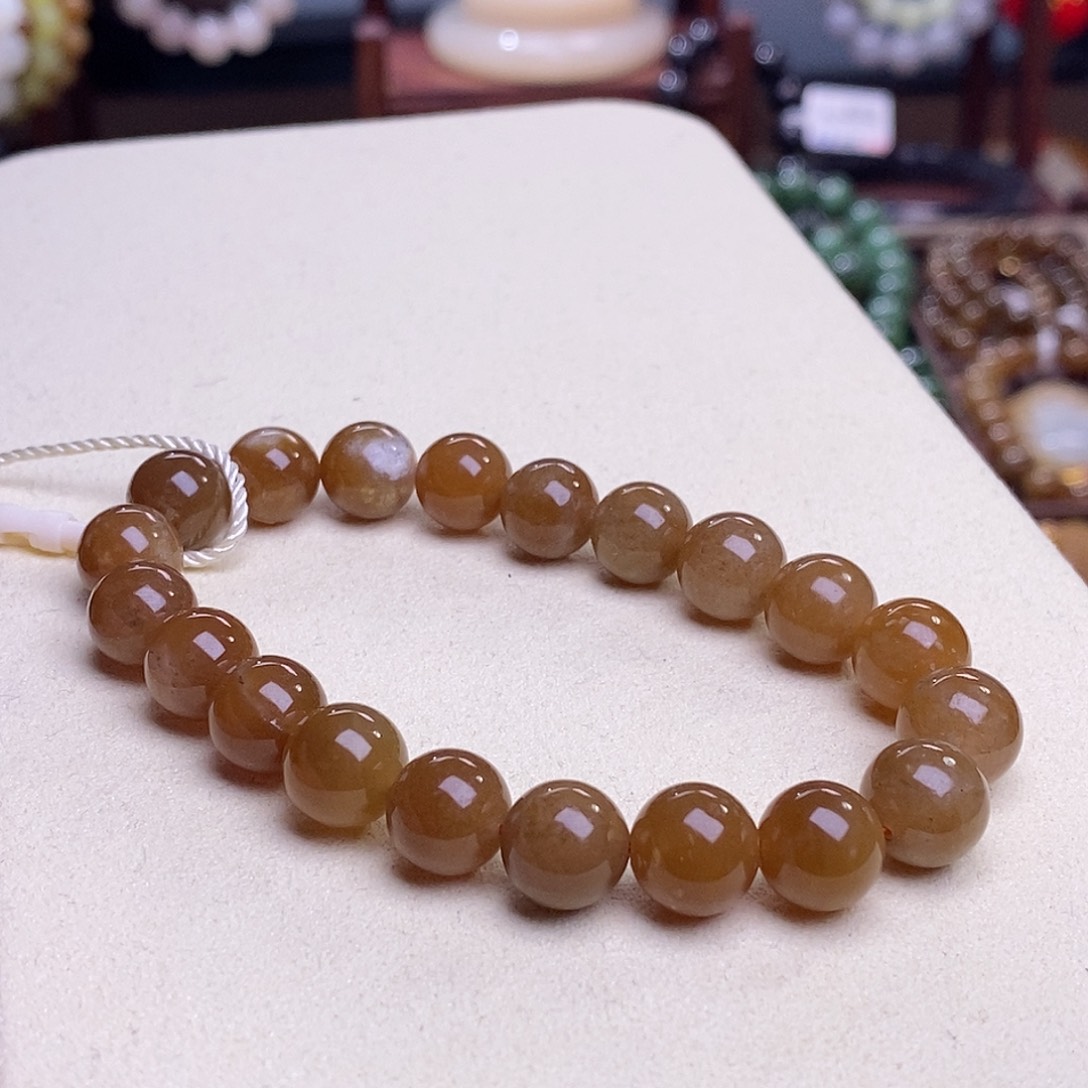 和田玉新疆且末糖料老矿料高冰手链9+未镶嵌