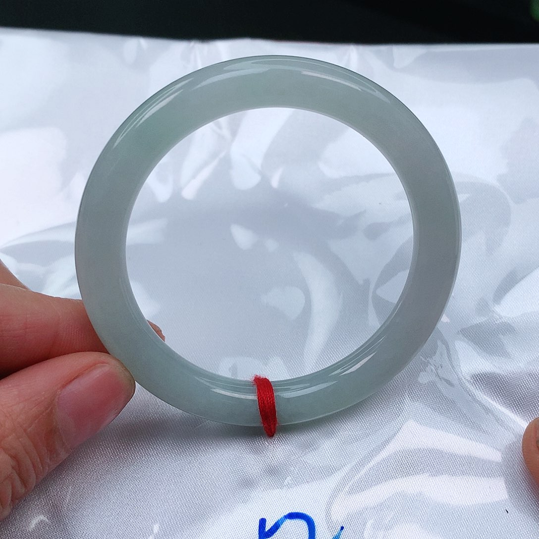 翡翠手镯未镶嵌缅甸天然52-53