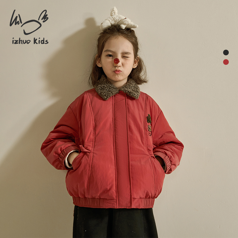 日着KIDS山海经错角马羽绒服2025冬新美学童装男女童轻软白鸭绒暖