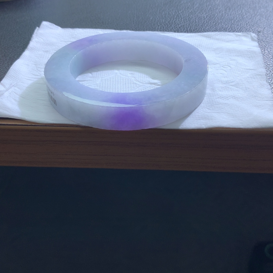 定制翡翠未镶嵌翡翠手镯紫罗兰妖紫色幻彩