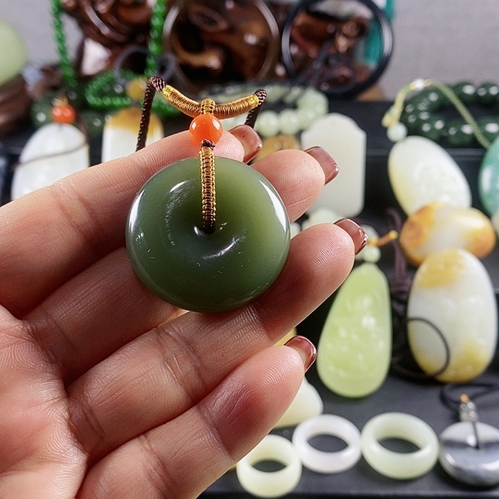 和田玉平安吊坠未镶嵌