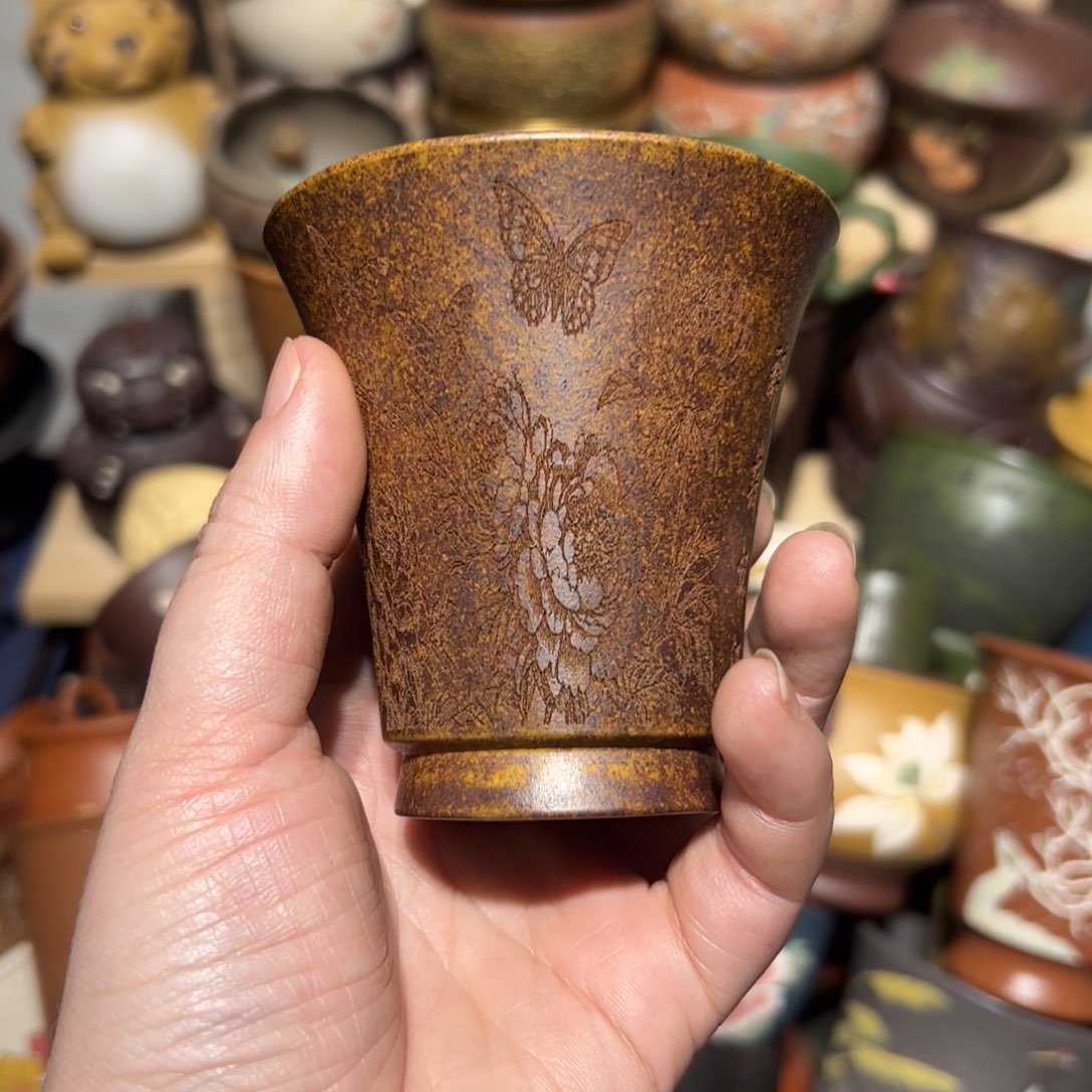 紫砂茶杯宜兴紫砂主人杯