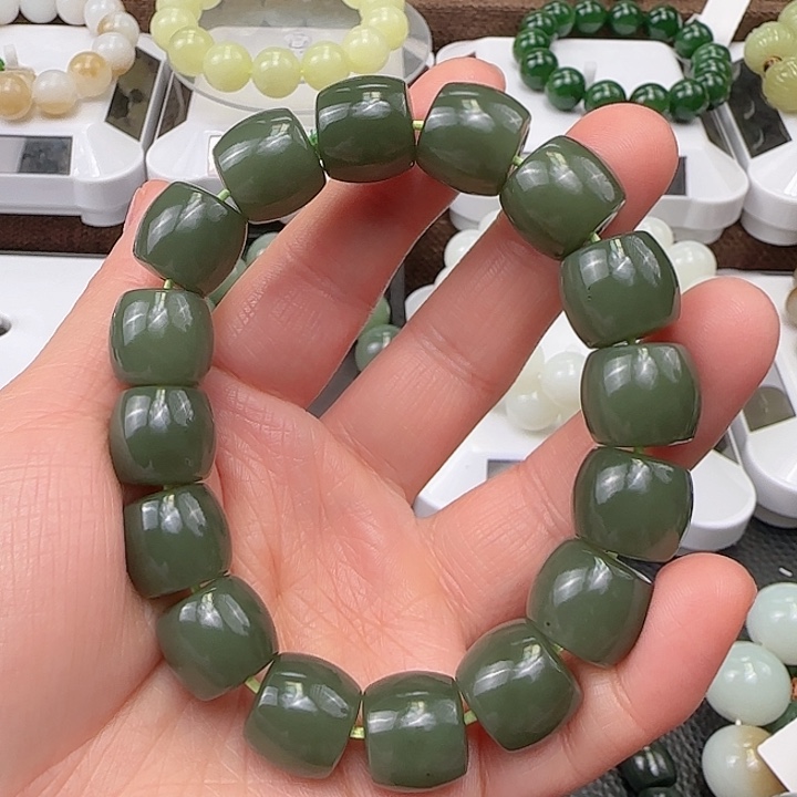 和田玉手串未镶嵌