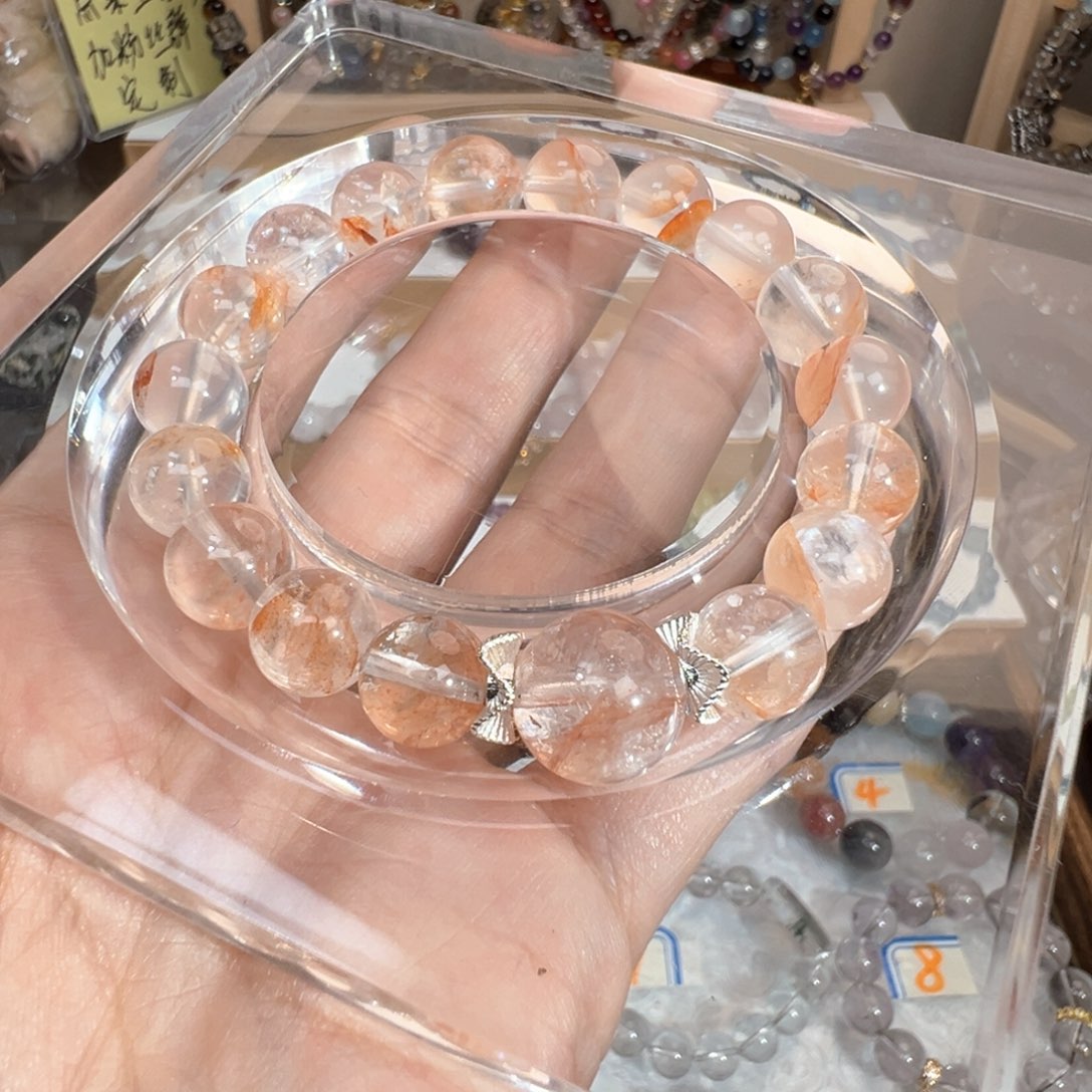 水晶手绳未镶嵌锦鲤胶花