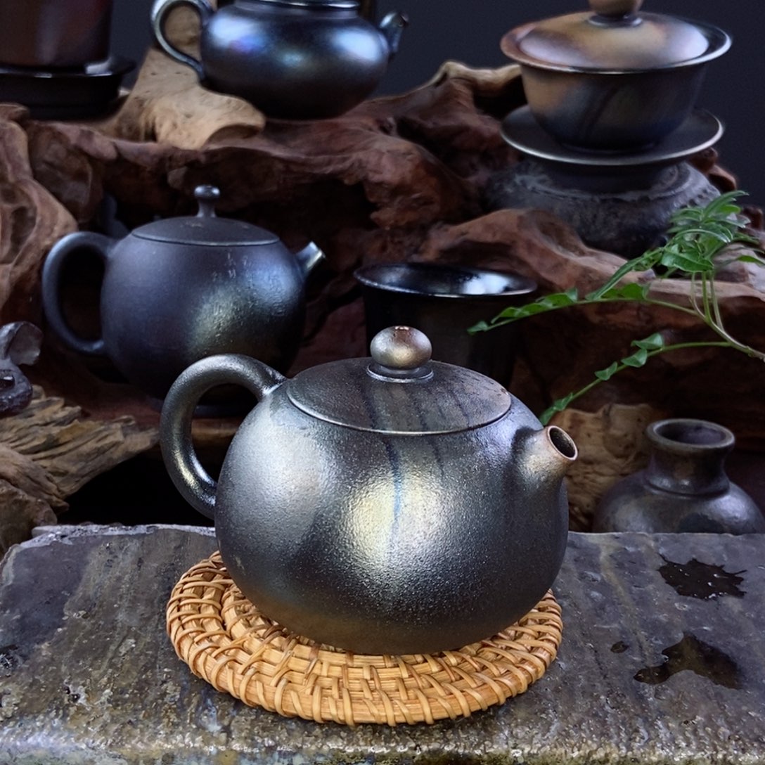 建水紫陶柴烧茶具