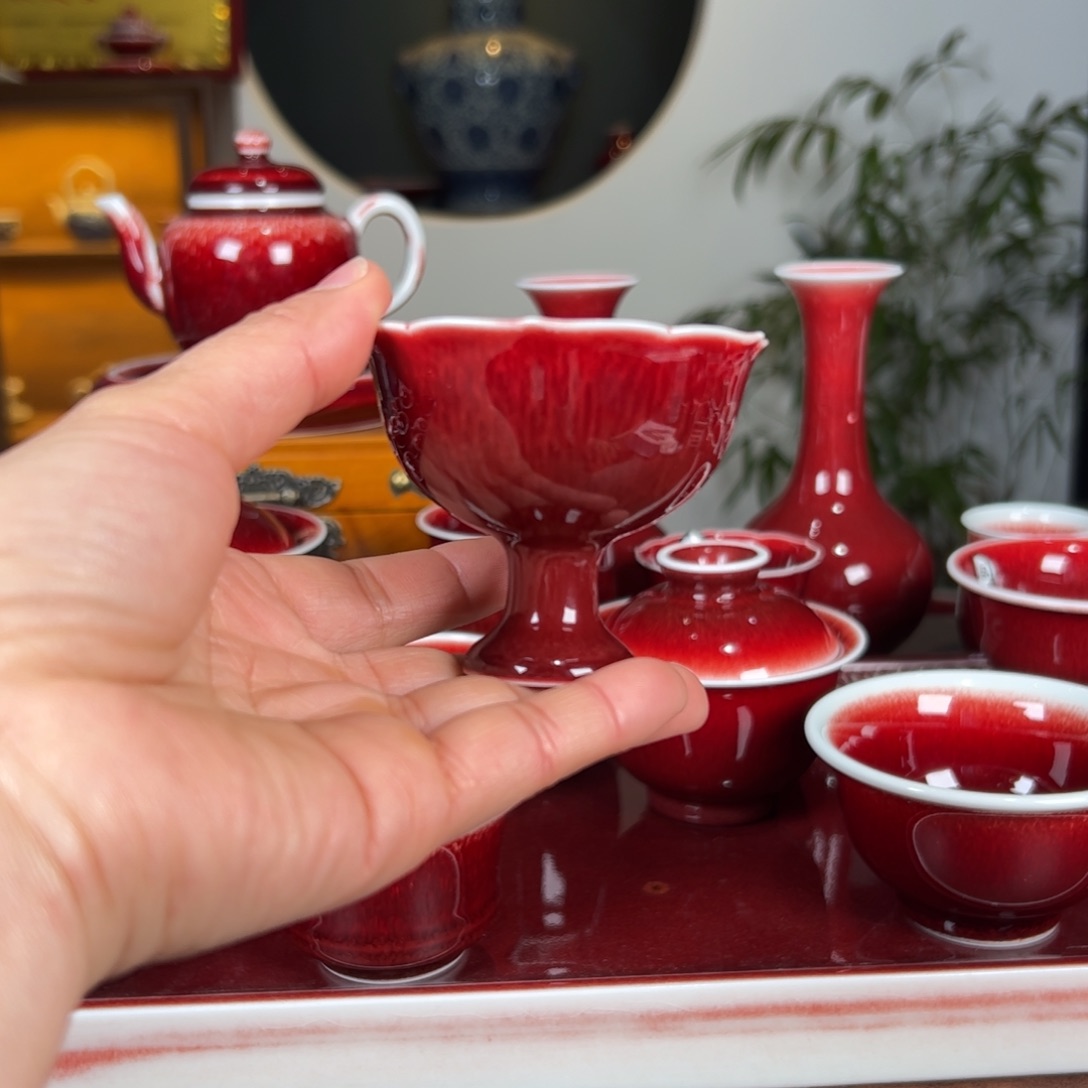杯子景德镇原矿郎红杯