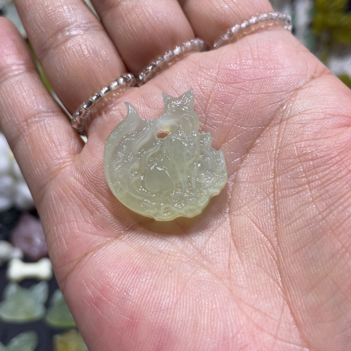 【闪购商品】岫玉未镶嵌颈饰63吊坠
