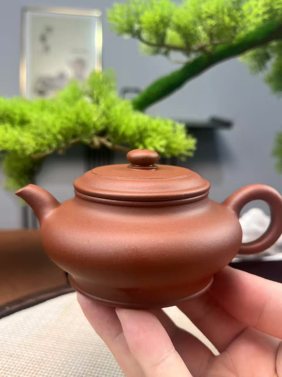 正宗宜兴紫砂壶原矿泥料无添加红皮龙微虚壶半手精工茶壶160cc