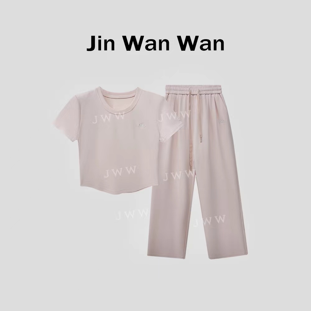 No退NO换【柔光梦境】新款韩版时尚休闲百搭圆领短袖套装 25707