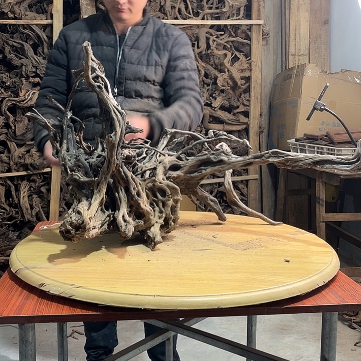 木鱼缸造景根雕艺术190