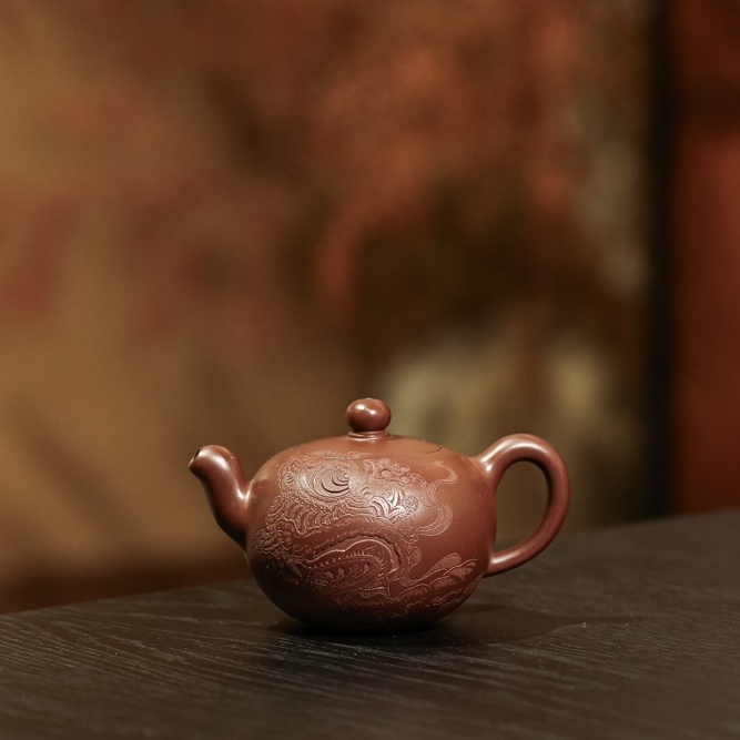 【陶研专属】 一粒珠 底槽清 180cc 杨圣 紫砂壶