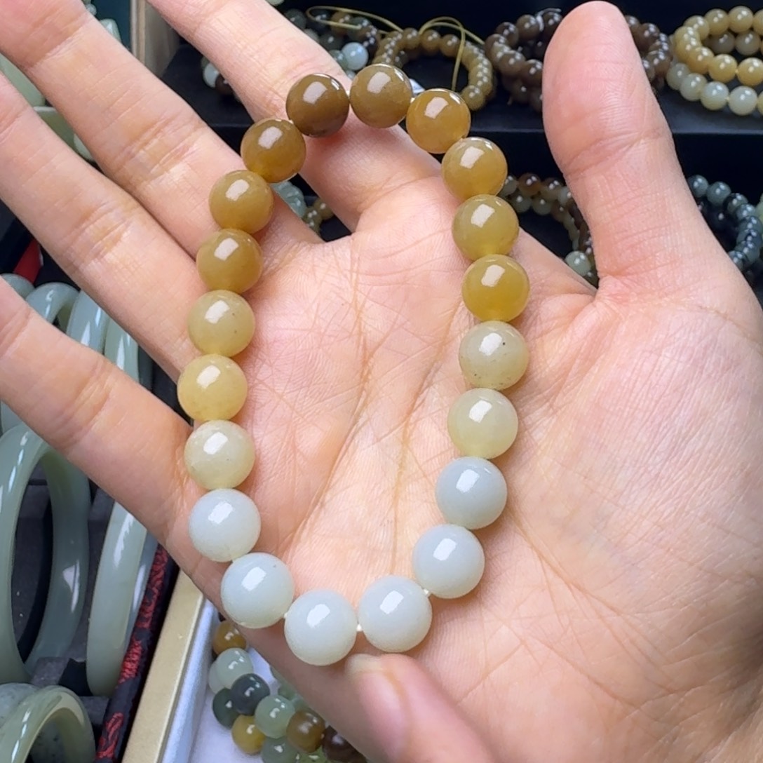 和田玉未镶嵌手链