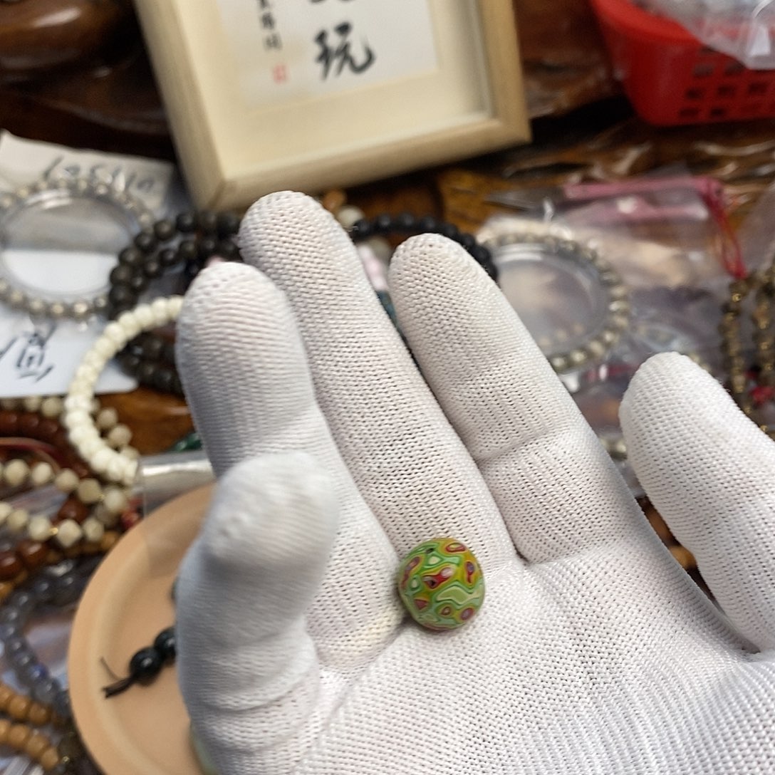 浮***生吊坠白玉菩提大漆卡13