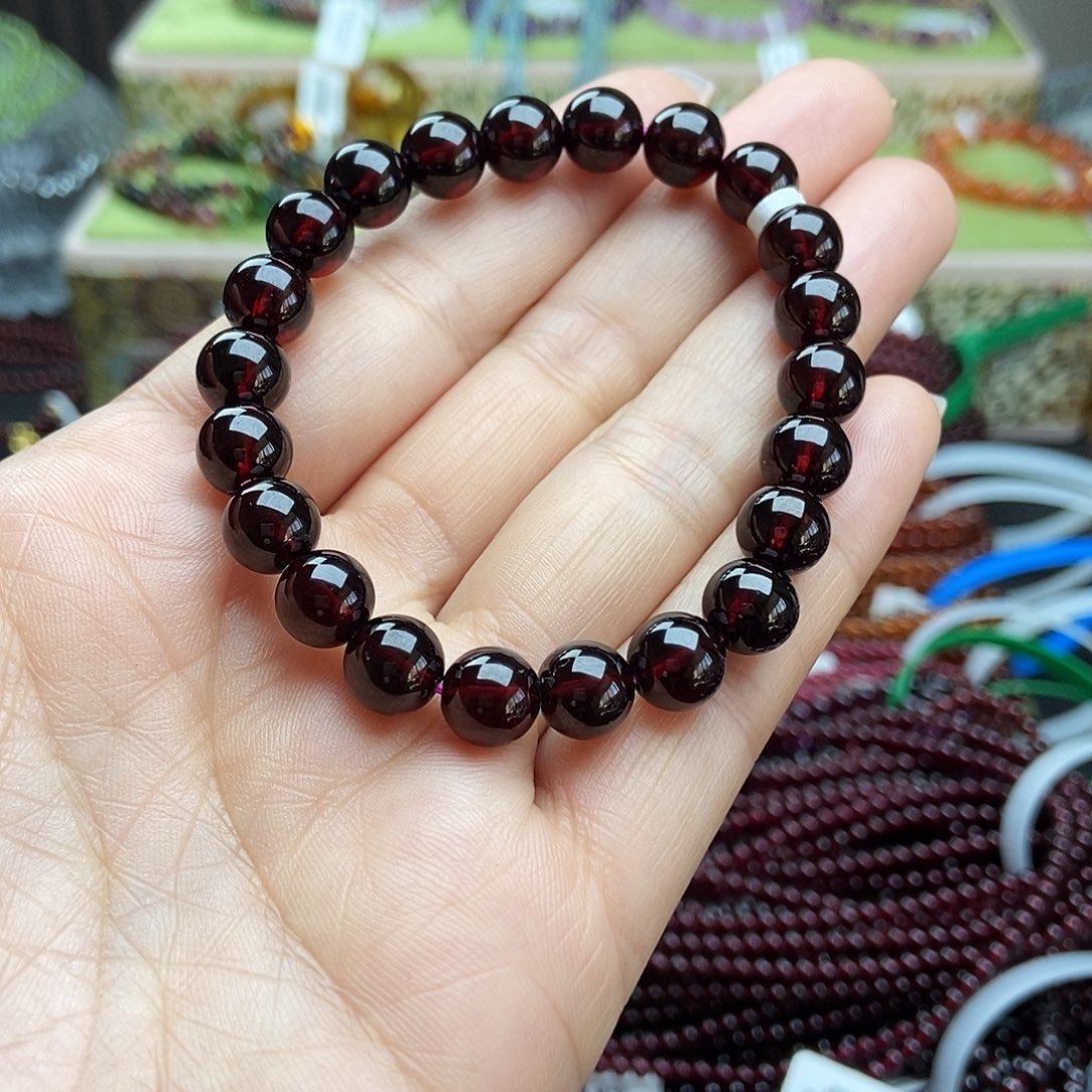 手串未镶嵌石榴石手串8.5