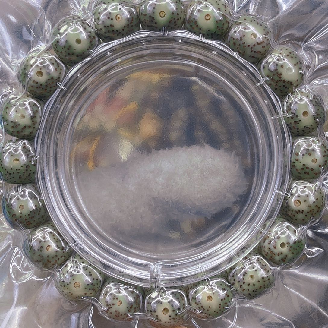 星月菩提手串25高端绿星月菩提单圈12×11