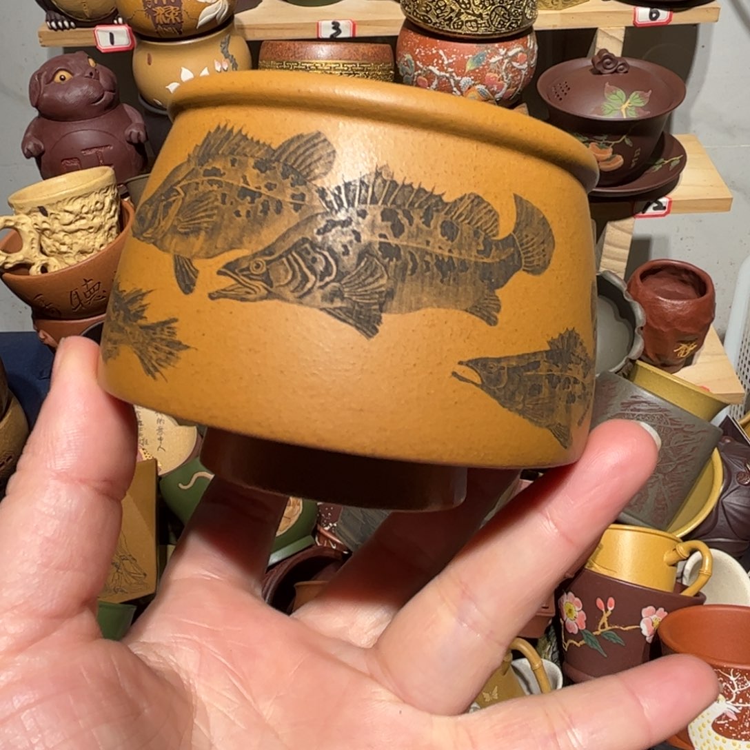 紫砂茶杯宜兴紫砂主人杯