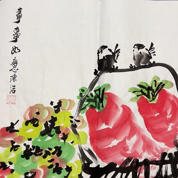 手绘国画作品欣赏