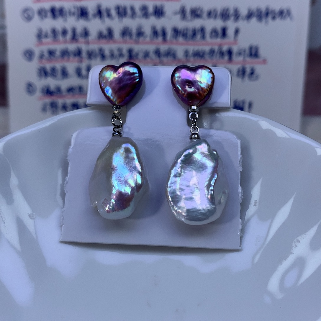 合金淡水珍珠耳饰特价4737