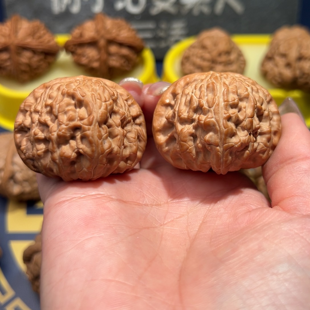 文玩核桃把件白狮子43免