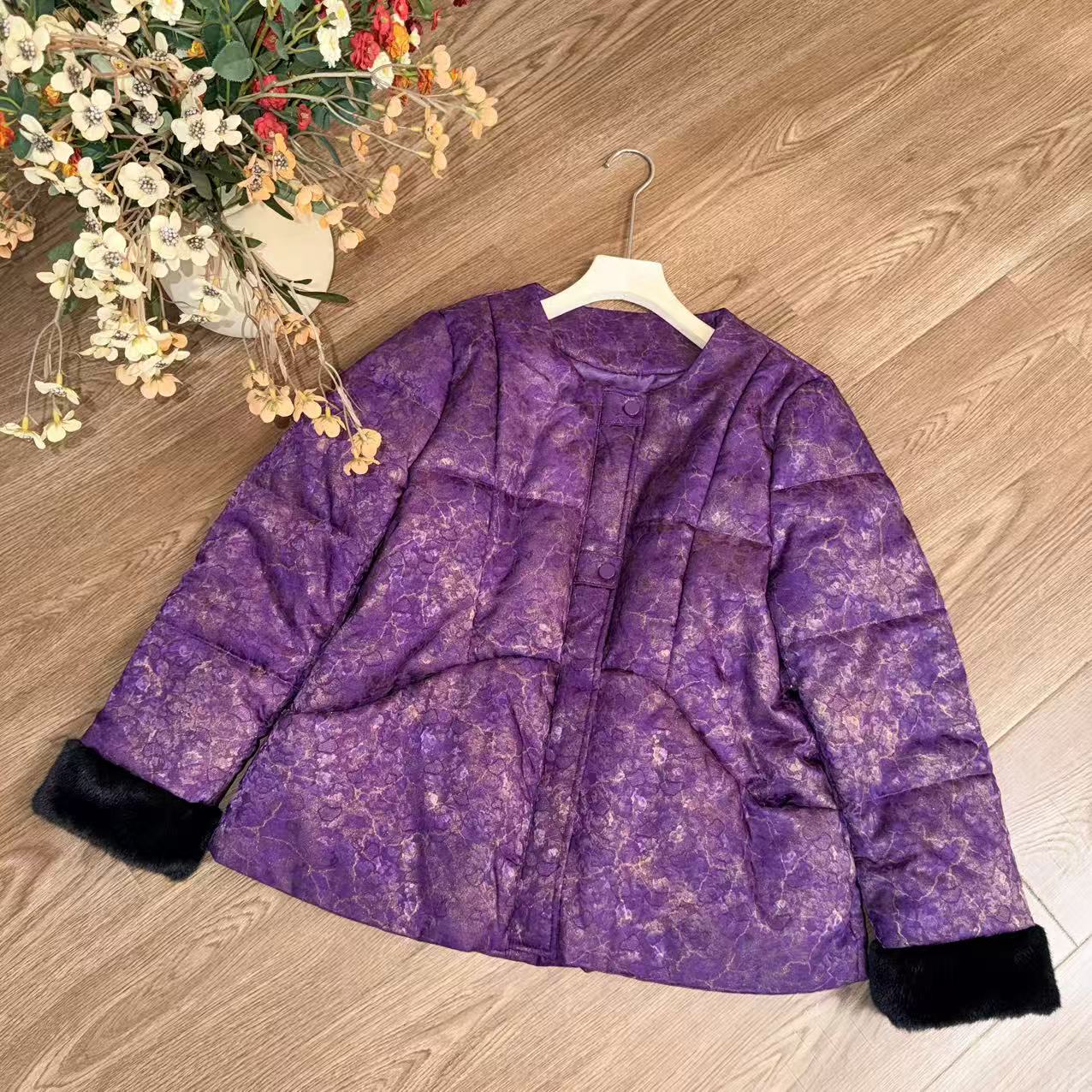 【大季原创】W045秋季新中式宽松棉服外套女国风复古女装